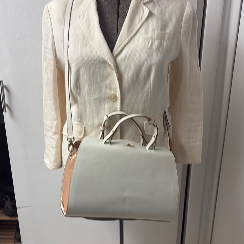 Nardelli Elegant White Handbag